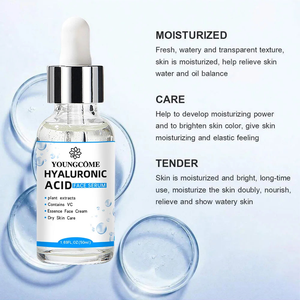 Hyaluronic Acid Face Serum for Moisturizing Skin