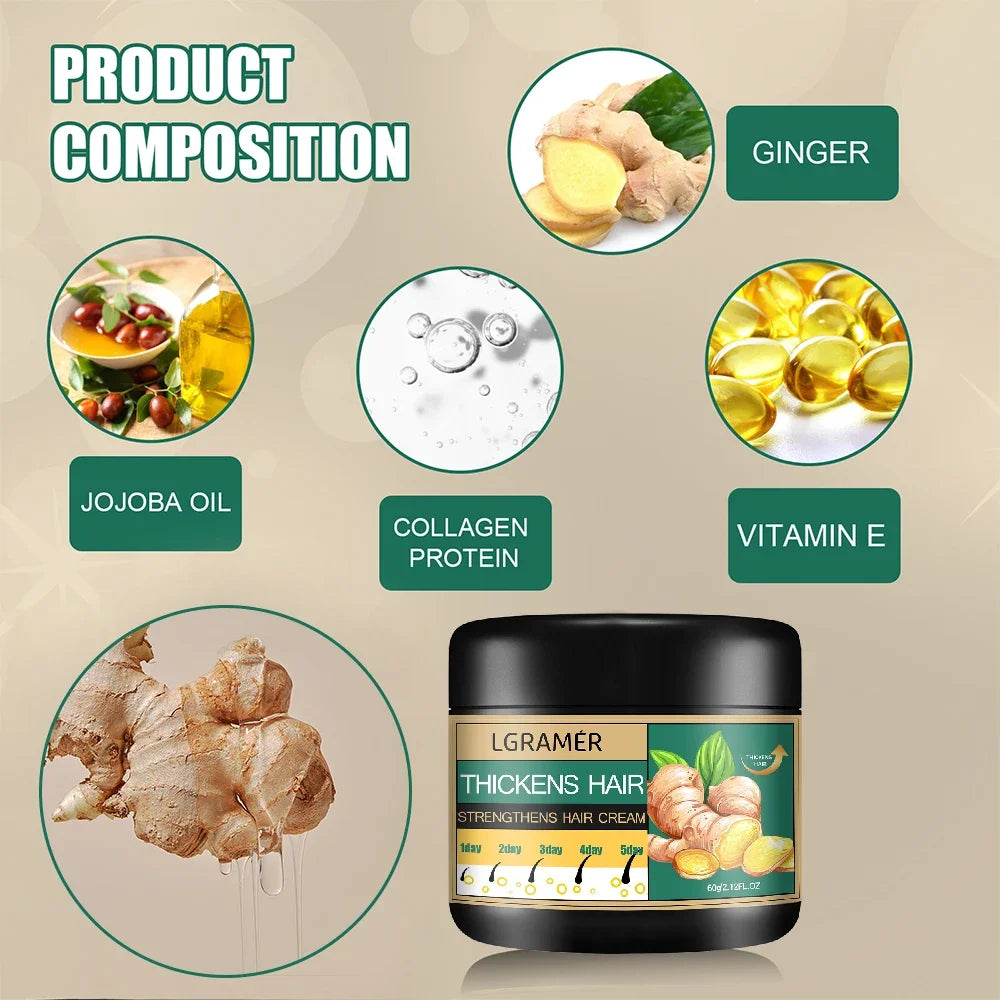 Ginger Hair Growth Cream for Alopecia Repair
