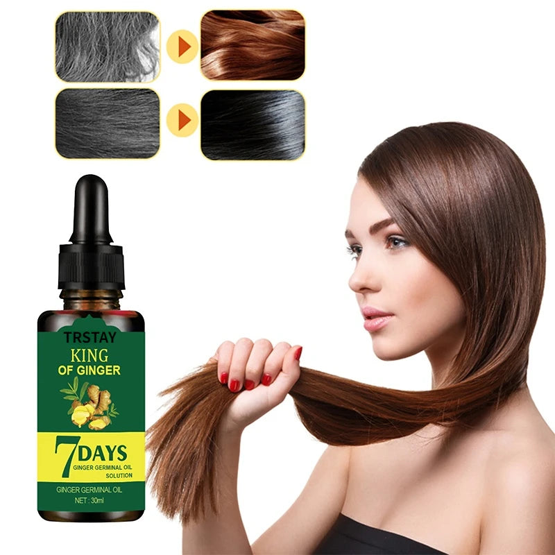 Ginger Hair Care Essential Oil 30ml Improves Scalp Environment Hair Loss Treatment