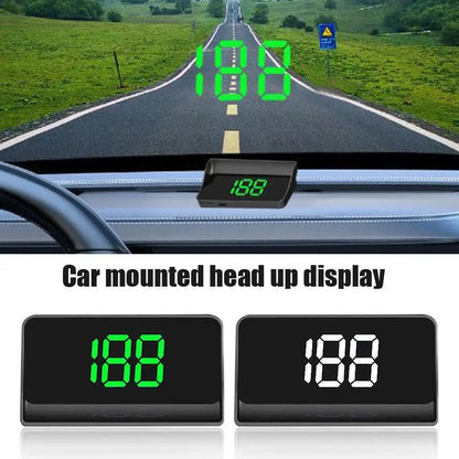 GPS Head Up Display Speedometer KMH MPH Plug and Play for All Cars Line