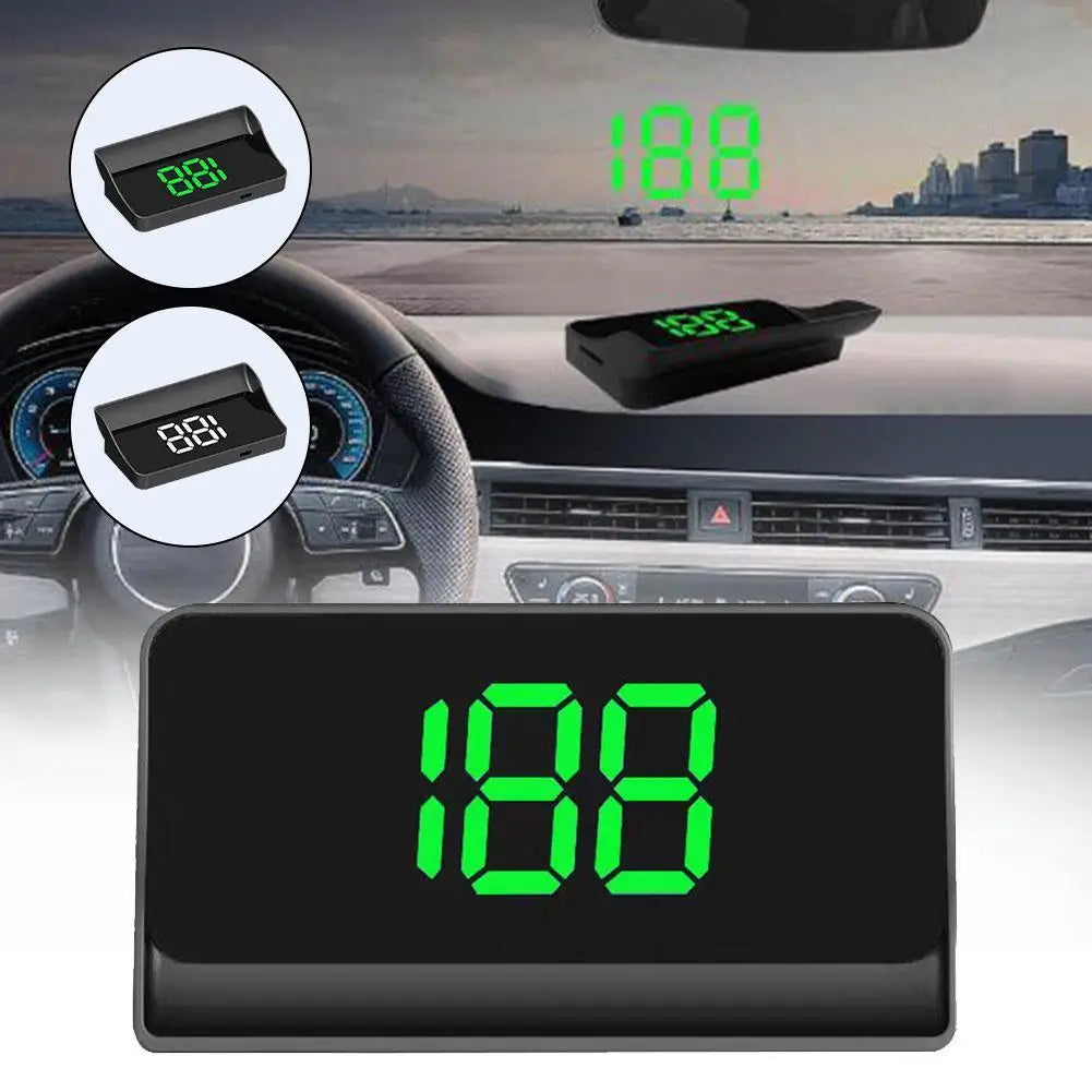 GPS Head Up Display Speedometer KMH MPH Plug and Play for All Cars Line