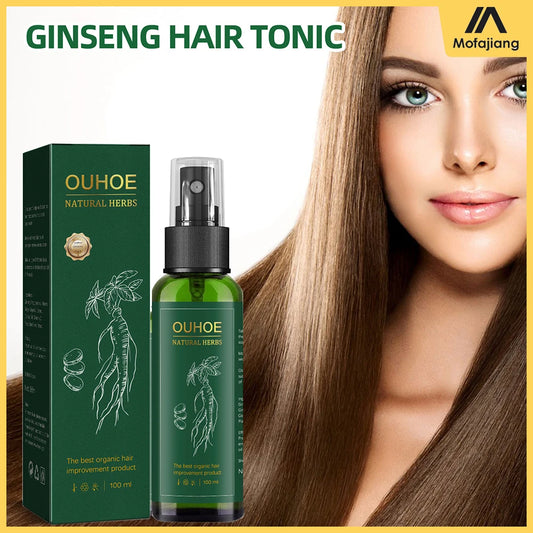 Ginseng Hair Growth Solution 100ml Hair Care Liquid Strengthens and Nourishes Hair Roots